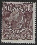 1918  Australia  SG.58w  1½d black-brown 'inverted watermark'..  U/M (MNH)