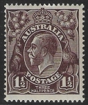 1918  Australia  SG.58  1½d black-brown.  U/M (MNH)