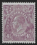 1927  Australia  SG.92  4½d. violet. mounted mint.