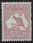 1935  Australia  SG.134  2/- maroon.   U/M (MNH)