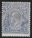 1928  Australia  SG.100  3d  dull ultramarine. m0unted mint.