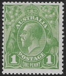 1926  Australia  SG.95  1d sage green perf 13½ x 12½   U/M (MNH)