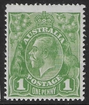 1924  Australia  SG.82  1d sage green.  U/M (MNH)