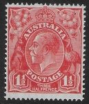 1927  Australia  SG.87a  1½d golden scarlet. U/M (MNH)
