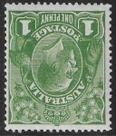 1926  Australia  SG.86w  1d sage green. watermark inverted.U/M (MNH)