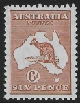 1932  Australia  SG.132   6d chestnut.  U/M (MNH)