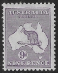 1932  Australia  SG.133  9d violet.  U/M (MNH)