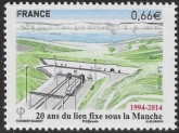 2014 France SG5577 20th Ann. of Fixed Link under Channel (Eurotunnel) U/M (MNH)