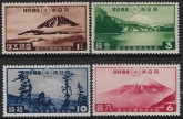 1936 Japan SG.281-4 Fuji-Hakone National Park. Mounted mint.