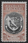 1933 Falkland Islands - SG.137  10/-  black & chestnut. very lightly mounted mint.