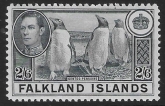 1938  Falkland Islands. SG.160  2/6d slate. very lightly mounted mint.