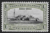 1933 Falkland Islands SG.134 1/- black & olive-green mounted mint