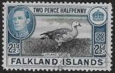 1949  Falkland Islands. SG.152  2½d  black & blue.  fine used