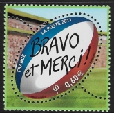 2011 France SG5042a Rugby World Cup New Zealand  U/M (MNH)