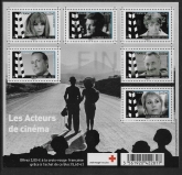 2012 France MS5254 Red Cross Fund Cinema Actors Mini Sheet U/M (MNH)