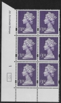 Y1802 (UC16)  Enschéde £3.00 dull violet  Cyld. 1 no dot (10)  U/M (MNH)
