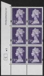 Y1802 (UC16)  Enschéde £3.00 dull violet  Cyld. 1dot (3)  U/M (MNH)