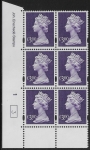Y1802 (UC16)  Enschéde £3.00 dull violet  Cyld. 1 no dot (3)  U/M (MNH)