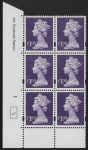 Y1802 (UC16)  Enschéde £3.00 dull violet  Cyld. 1 no dot (5)  U/M (MNH)