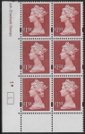 Y1800 (UC14)  Enschéde £1.50 red  Cyld. 1  dot (1)  U/M (MNH)