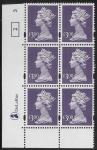 Y1802 (UC20) De La Rue £3.00 dull violet  Cyld. 3 no dot (2)  U/M (MNH)