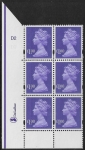 Y1743 (U484) £1 bluish violet. DeLaRue PVA cream. Cyld.D2D2 no dot.  phos. D1  U/M (MNH)