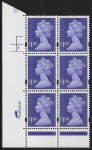 Y1743 (U482) £1 bluish violet. Harrison. PVA bluish. Cyld. 1 no dot.  phos.45 U/M (MNH)