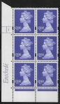 Y1743 (U480) £1 bluish violet. Enschedé. PVA bluish. Cyld. 1 no dot. U/M (MNH)