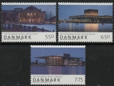 2008 Denmark SG.1512-4 New Royal Danish Playhouse Set of 3 values U/M (MNH)