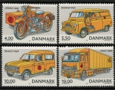 2002 Denmark SG.1267-70 Postal Vehicles Set of 4 values U/M (MNH