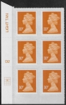 U2923 10p dull orange M16L Cyld D2  grid position R2 C2  DLR U/M (MNH)