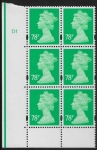 Y1738 (474)  78p emerald DLR cyl.1 no dot   U/M (MNH)