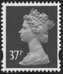Y1704  37p 2B grey-black  DLR  sheet stamp.  U/M (MNH)