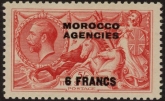 Morocco Agencies -  'French'  SG.201  6f  on 5s. rose-red. U/M (MNH).