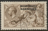 Morocco Agencies -  'British'  SG.53  2s6d. chocolate-brown VFU.