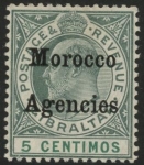 Morocco Agencies -  Gibraltar SG.24  5c. green M/M