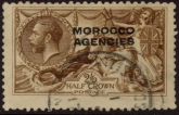 Morocco Agencies -  'British'  SG.51  2s6d yellow brown. fine used