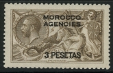 Morocco Agencies -  'Spanish'  SG.139  3p on 2s6d grey-brown . U/M (MNH)