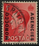 Morocco Agencies -  'British'  SG.75a  1d scarlet (15¼ overprint.)  fine used.