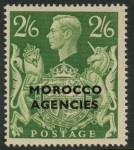 Morocco Agencies - 'British' SG.92  2s6d green.  mounted mint.