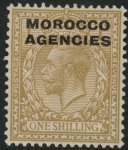 Morocco Agencies - 'British'  SG.49 1s bistre-brown  mounted mint