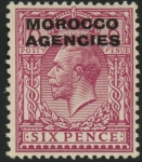 Morocco Agencies - 'British'  SG.48 6d reddish-purple. mounted mint.