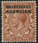 Morocco Agencies - 'British'  SG.44  1½d red-brown. mounted mint.