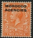 Morocco Agencies -  'British'  SG.45  2d. orange die1  mounted mint.