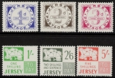 1969 Jersey. SG. D1-6 Post dues set 6 values. U/M (MNH)