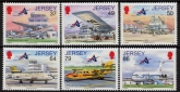 2012 Jersey SG.1643-8 Aviation History  set 6 values.(face = £3.65) U/M (MNH)