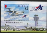 2012 Jersey MS.1649  Aviation History mini sheet.(face = £3) U/M (MNH)