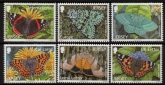 2012 Jersey SG.1651-5 Butterflies/Moths 6 values..(face = £3.85) U/M (MNH)
