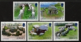 2012 Jersey SG.1700-4  Archaeology. 3rd series, 5 values..(face = £3.15) U/M (MNH)