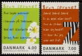 2000 Denmark SG.1229-30 Reading Set of 2 values U/M (MNH)
